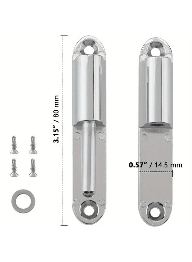 4 Pack Refurbished Zinc Alloy Door Hinges Removable For House Metal Doors Fences Wooden Boxes Color Variant - Image 2